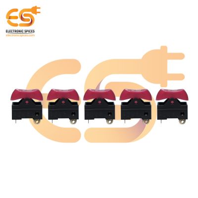 ARG-1213 10A 250VAC 3Pin SPCO Pink Color Plastic Rocker Switch Dryer Switch  pack of 5pcs